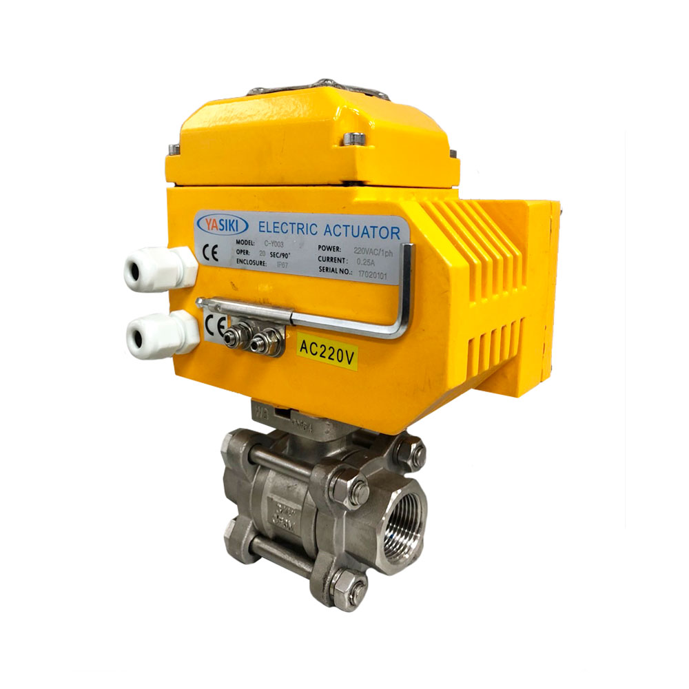 YASIKI Electric On/Off / Modulating Actuator Ball Valve Leesonmech