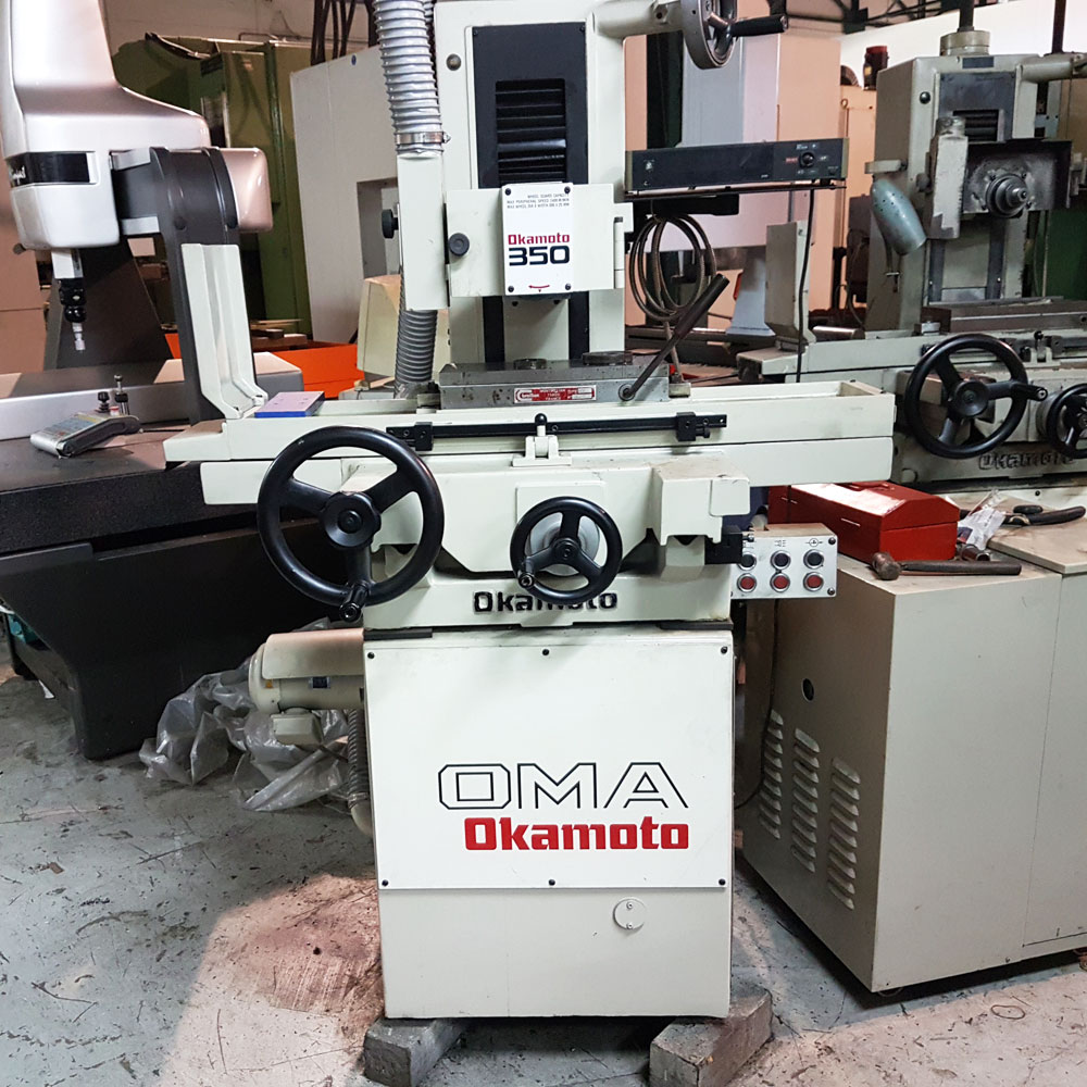 Used Okamoto surface grinding machine , model OMA350DX NGK Machine