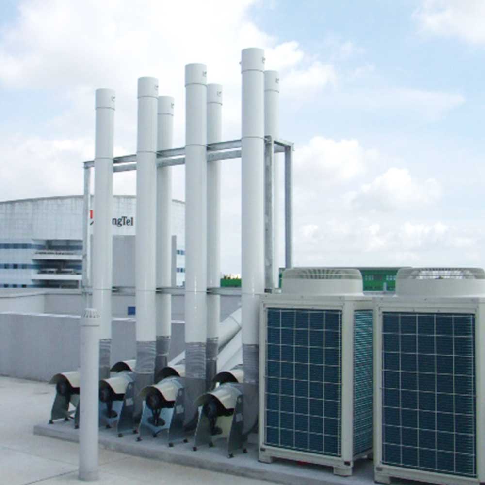 Exhaust Ducting Works (PVC, Polypropylene or Galvanized Steel